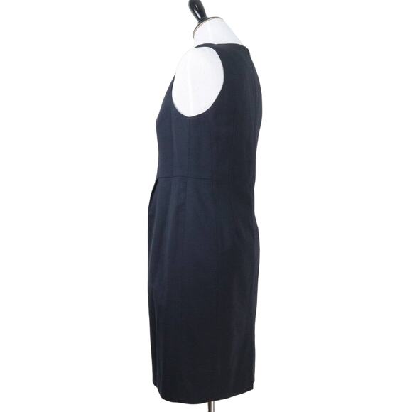 Vintage Pendleton Size Petite 4 Stretch Wool Sheath Dress Black - Picture 3 of 10